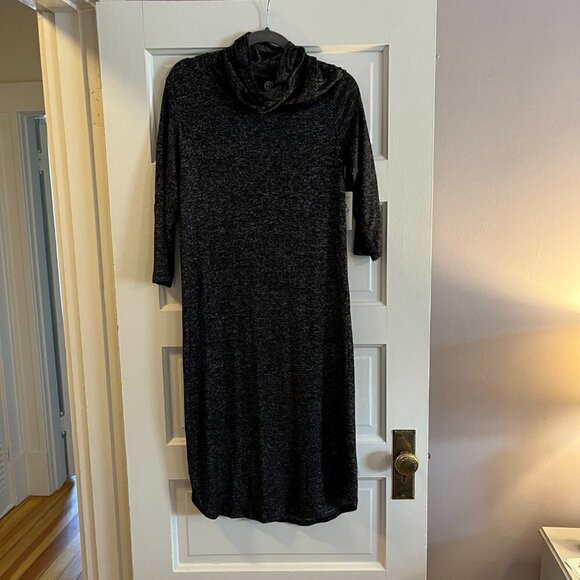 NWT Bobeau knit sweater dress with built-in face covering mask Medium - Picture 2 of 9